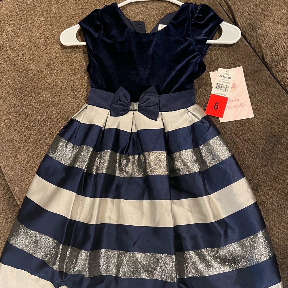 Navy blue kids dress